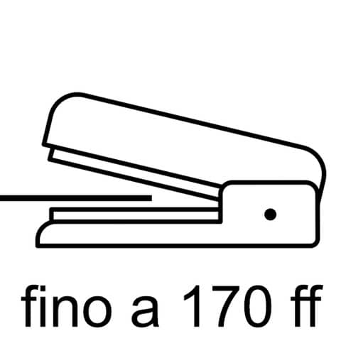 Cucitrice alti spessori Turikan FL HD23 S20 grigio, inserti blu fino a 170 fogli mm. 382x85x245 - 0322